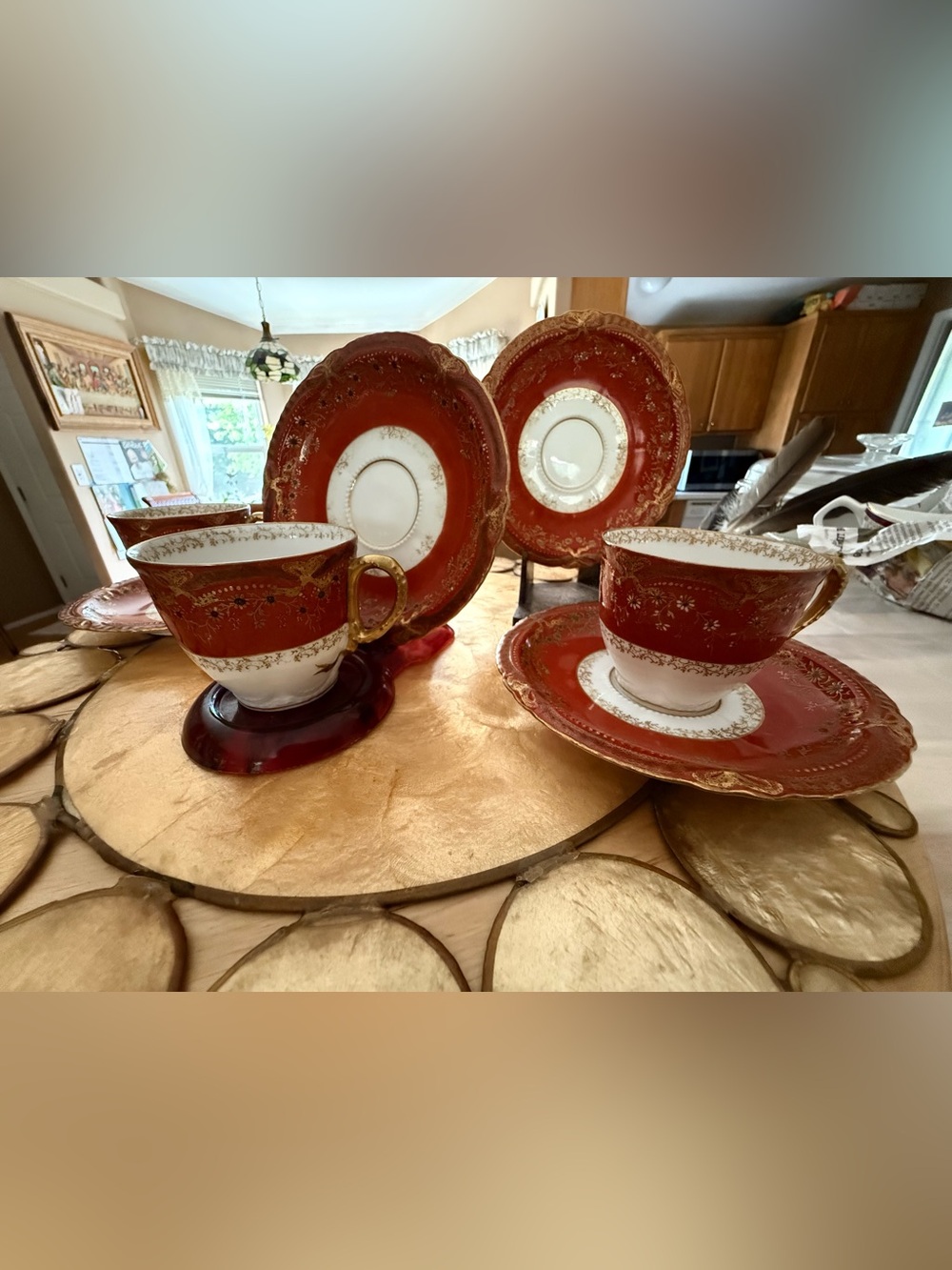 vntg. Haviland Limoges espresso cup&saucer set w/ dinner plates. 21pcs($13ship)
